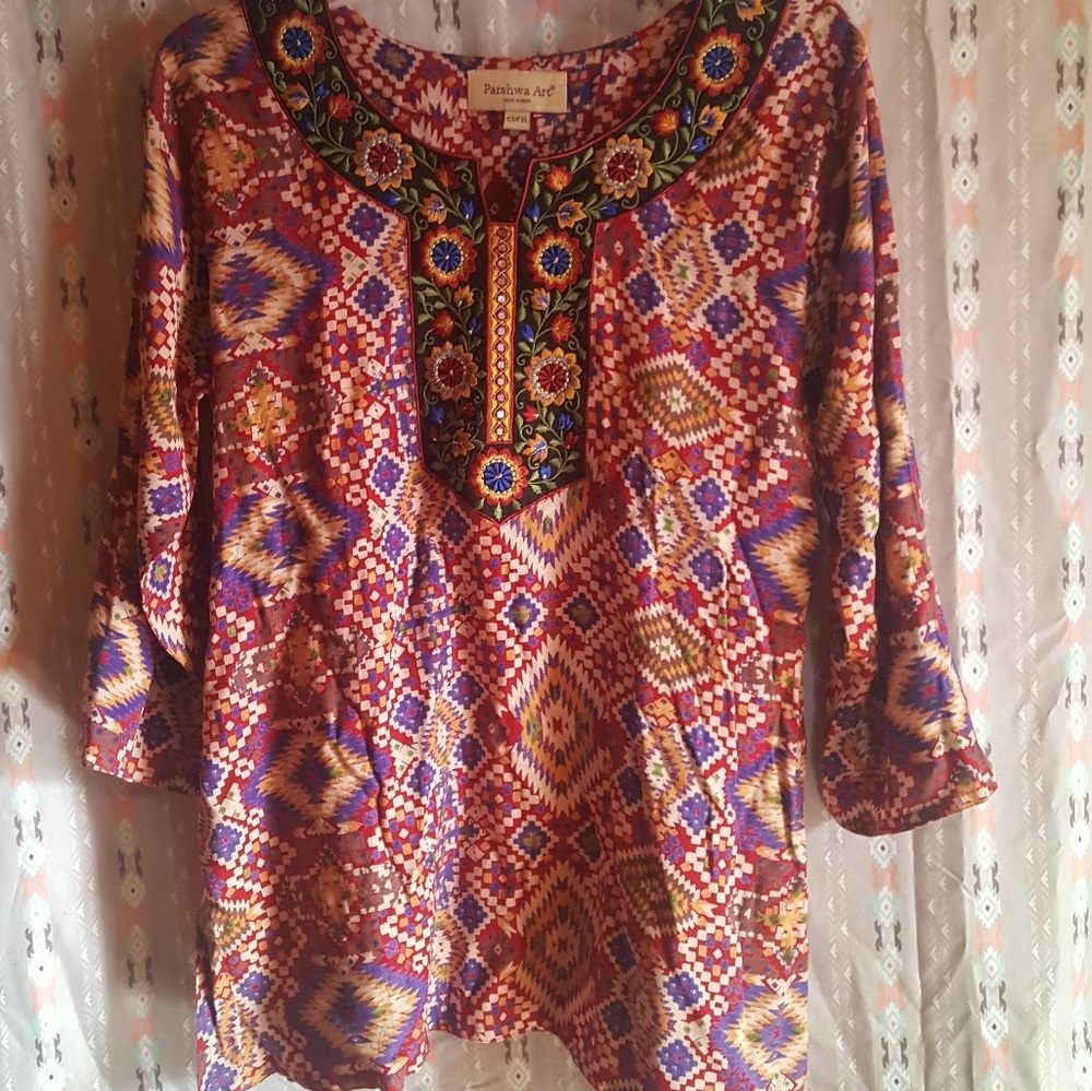 Colorful tunic from India